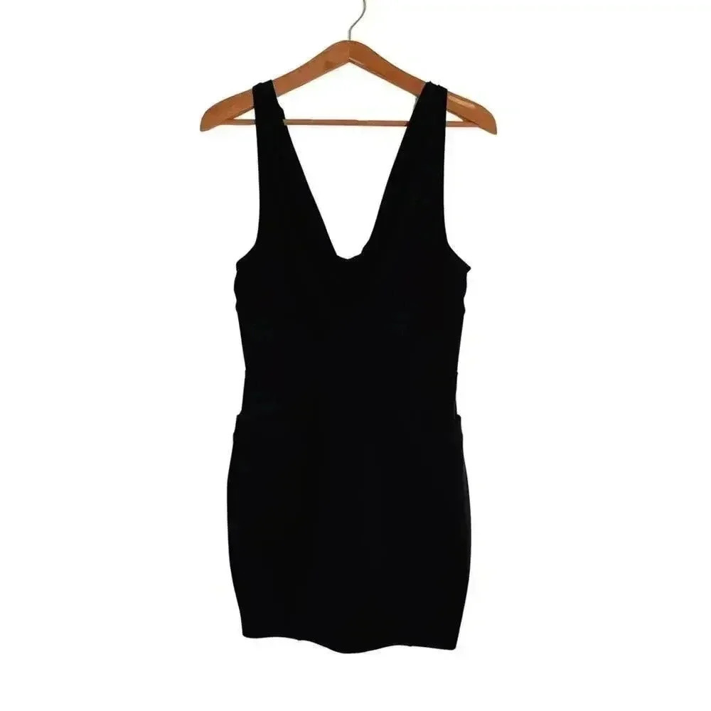 Wilster Black Cowl Neck Bodycon Dress Women's Size M